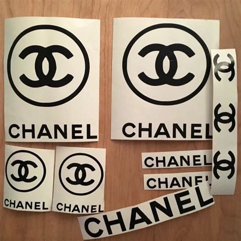 chanel sticker logo|etsy Chanel stickers.